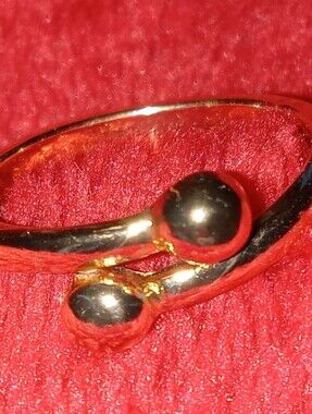 Vintage Costume Goldtone Minimalist Ring Size 7.5